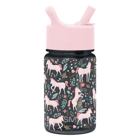 Summit Kids Plastic Water Bottle with Straw Lid