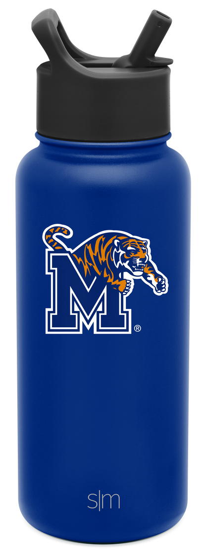 Collegiate Summit Water Bottle with Straw Lid